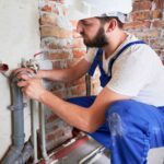 plumber fixing sewer pipe Staunton, VA