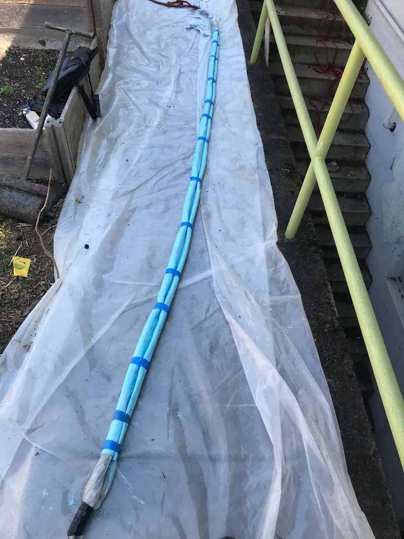 repaired trenchless pipe