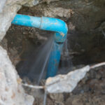 water pipe leak